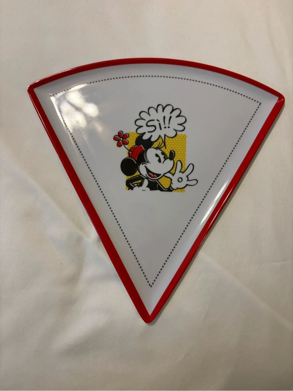 Disney White Embossed Seal Panel with Gold Stamp